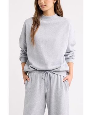 BP. Mock Neck Sweatshirt - Gray
