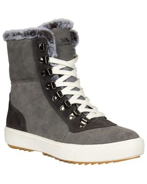 Trespass Korinna Suede Lace Up Snow Boots - Brown