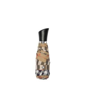 Burberry Check Folding Umbrella - White