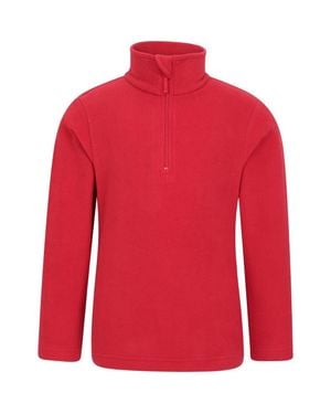 Mountain Warehouse Childrens/Kids Camber Ii Half Zip Fleece Jacket - Red