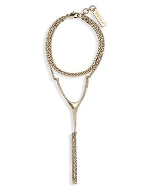McQueen Wishbone Hand Chain Bracelet - Blue
