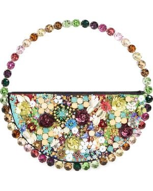 L'ALINGI Eternity Crystal Embellished Clutch - Blue