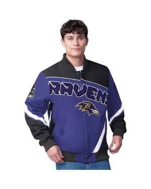 G-III Extreme Baltimore Ravens Maximum Racing Full-Snap Jacket - Blue