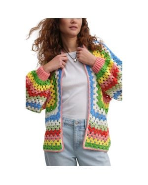 Next Batwing Crochet Cardigan - Multicolor