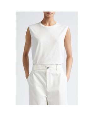 Partow Oliver Modal & Cashmere Tank - White