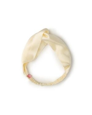 OLAH Silk Twisted Hairband - White