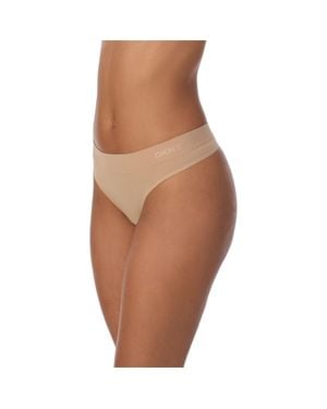 DKNY Litewear Seamless 3-Pack Thongs - Orange