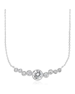 Crislu Stardust Cubic Zirconia Necklace - Metallic