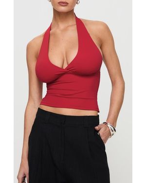 Princess Polly Whimsy Halter Top - Red