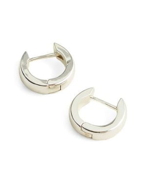 Madewell Classic Huggie Hoop Earrings - Metallic