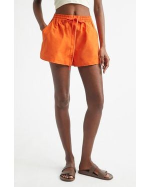 A.L.C. Camden Tie Waist Shorts - Orange