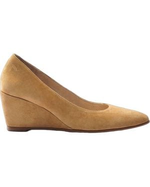 VISCATA Verona Suede Wedges - Natural