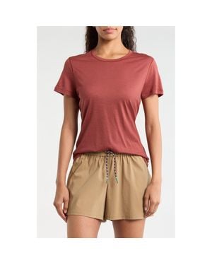 Smartwool Ultralite Short Sleeve Merino Wool Blend T-Shirt - Pink