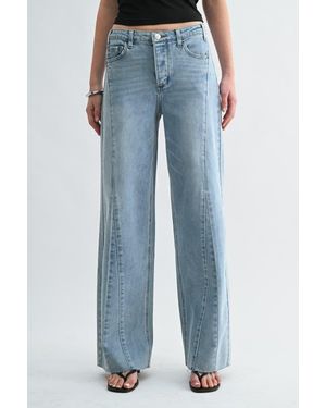 Jemina Denim The Low Seamed Wide - Blue