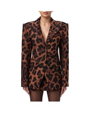 Naked Wardrobe Fitted Blazer - Brown