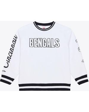 Mitchell & Ness Cincinnati Bengals Arctic Fleece Sweatshirt - White