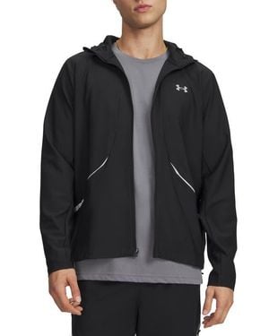 Under Armour Ua Unstoppable Woven Full Zip Hoodie - Black