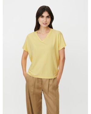Masai V-Neck Relaxed T-Shirt - Yellow