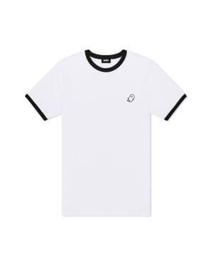 Alix Ghost Jersey Ringer Tee - White