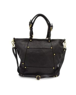 Bolsa Nova Nora Patchwork Tote - Black