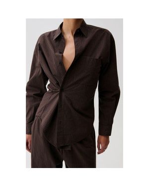 Pistola Mila Check Shirt - Brown