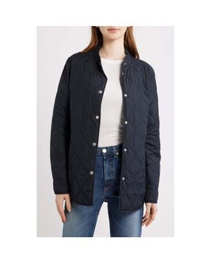Ilse Jacobsen Water Repellent Quilted Jacket - Blue