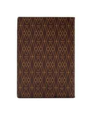 Wolf Signature Passport Sleeve - Brown