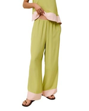 Solid & Striped The Atonia Wide-Leg Pants - Yellow