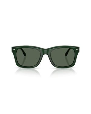 Ralph Lauren Gender Inclusive Rl8237U 55Mm Gradient Square Sunglasses - Green