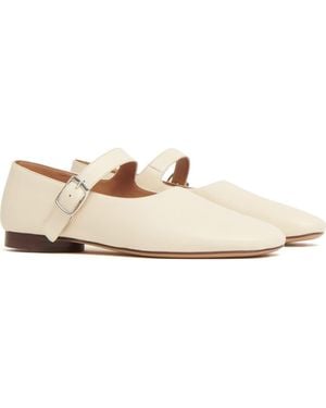 Mansur Gavriel Glove Mary Jane Flat - White