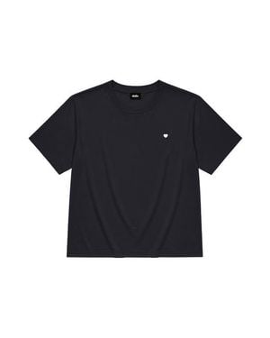 Alix Lil Heart Relaxed Midweight Jersey Tee - Blue