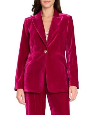 Tahari Velvet Jacket - Red