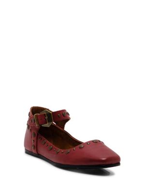 Free People Mystic Mary Jane Flats - Red