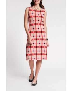 Frances Valentine Swan Shift Dress Lollipop - Red