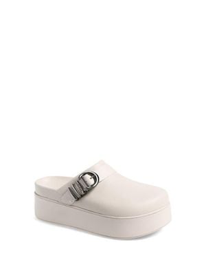 Crocs™ Dylan Boho Buckle Platform Clog - White