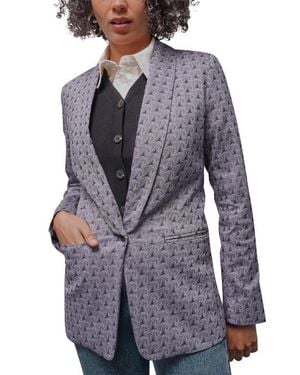 WILDFANG The Empower Jacquard Tux Blazer - Gray