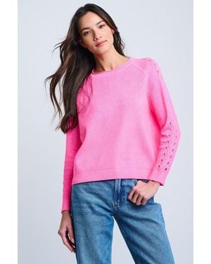 Lisa Todd Neon Lights Cotton Sweater - Red