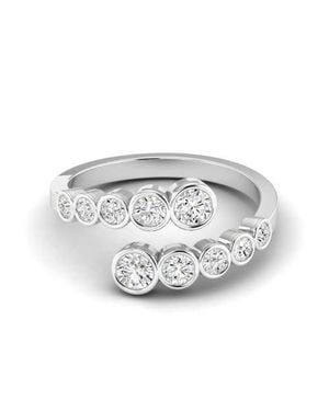 Everlee Bezel Lab Diamond Bypass Ring - White