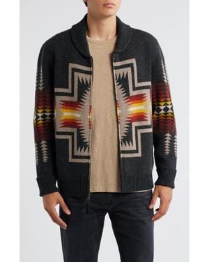 Pendleton Harding Zip Cardigan - Black