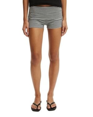 Cotton On Hallie Foldover Micro Short - Blue