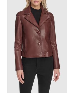 Andrew Marc Paluma Leather Jacket - Brown