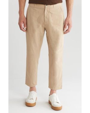 Rag & Bone Beck Crop Peached Cotton Pants - Natural