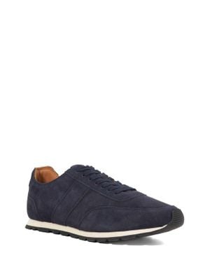 Dune Treyson Suede Low Top Runner Sneaker - Blue