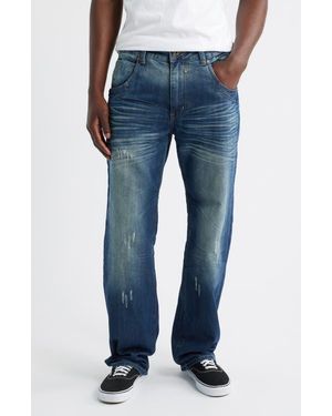 Level 7 Relaxed Bootcut Jeans - Blue