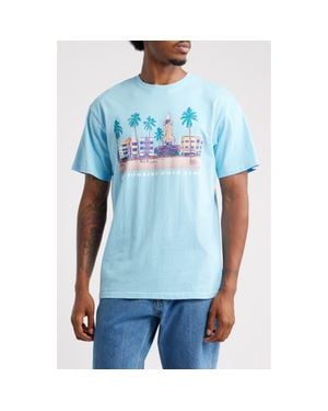 BBCICECREAM South Beach Graphic T-Shirt - Blue