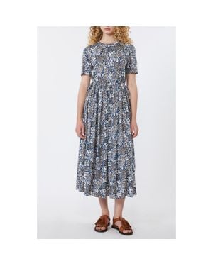 Weekend by Maxmara Fascino Floral Print Midi Dress - Blue