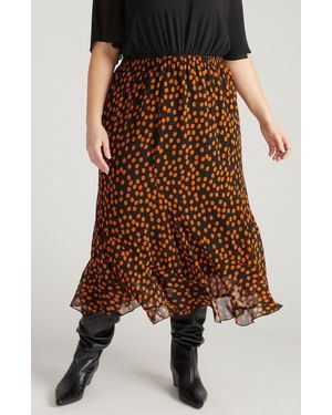 UNIVERSAL STANDARD Navarate Maxi Skirt - Brown