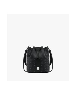 MCM Medium Dessau Drawstring Bag - Black