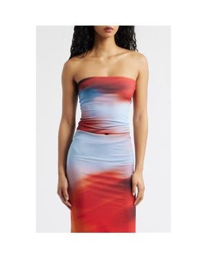 Feners Yo X Ti Strapless Top - Blue