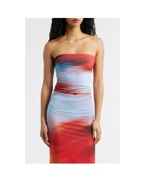 Feners Yo X Ti Strapless Top - Blue